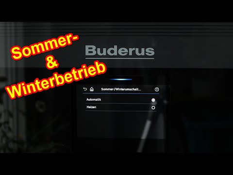 Buderus Logamax Heizung Sommerbetrieb & Winterbetrieb einstellen / Buderus Sommer & Winter Modus