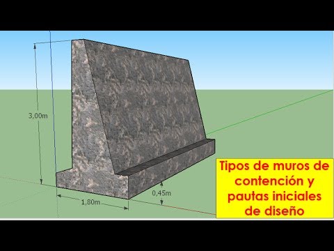 Muros de contención - Tipos y su dimensionamiento