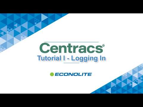 Centracs Tutorial I Login