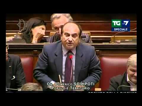 Tg La7 - SPECIALE CRISI DI GOVERNO 12/11/2011 - L'intervento dell'On. Domenico Scilipoti