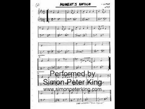 Moments Notice BACKING TRACK - John Coltrane