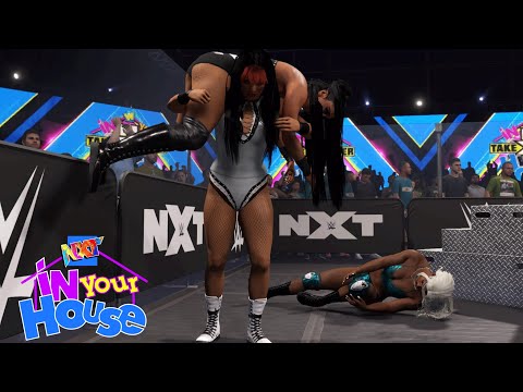 WWE 2K22 NXT IN YOUR HOUSE NXT WOMEN'S CHAMPIONSHIP PERSIA VS INDI VS JADE