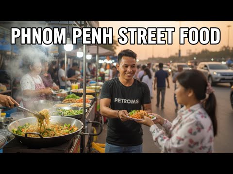 Phnom Penh the Heart of Cambodia City View Tour, Street Food Night View The Hidden Scene #935