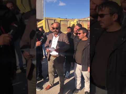 ISTANBUL HAFRIYAT KAMYONCULARI GREV YAPTI