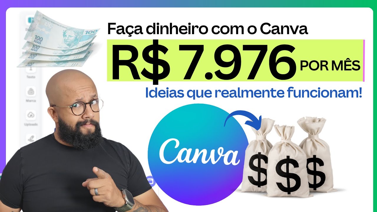 FAÇA R$7.969 P/Mês - Maneiras de Fazer Dinheiro com o Canva que funcionam! [COPIE JÁ]