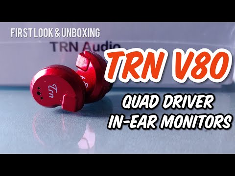 TRN V80 Quad Driver In-Ear Monitors Unboxing | Best Budget Earphones under $50