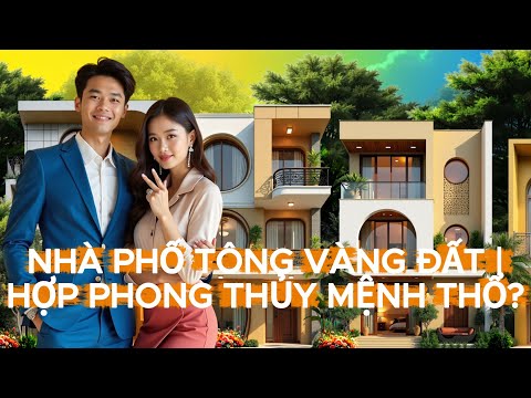 NHÀ PHỐ TÔNG VÀNG ĐẤT | Hợp Phong Thủy Mệnh Thổ? [#3]