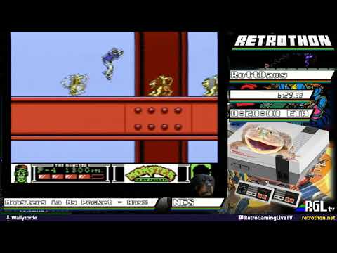 RGLtv Retrothon 2019.  Monster in My Pocket (Any%).  RottDawg