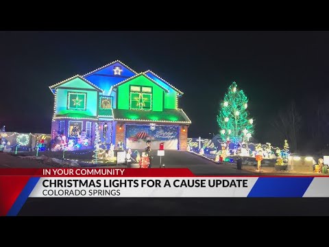 Local man gathers over 3k pounds of food with light display