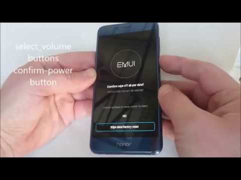 Honor 8 factory reset