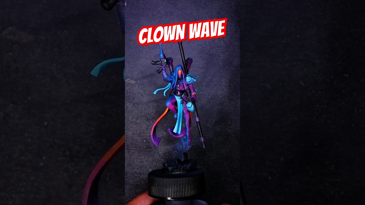 WARHAMMER goes Synthwave #warhammerpainting #harlequin #synthwave #warhammer40k #grimdark #rpg #vibe