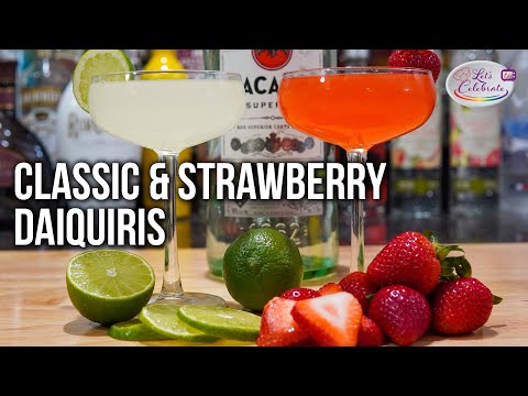 How to Make the Classic Daiquiri Cocktail and the Strawberry Daiquiri