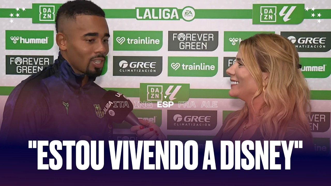 "ESTOU VIVENDO A DISNEY!" GABRIEL JESUS SE ENCANTA COM O BARCELONA!