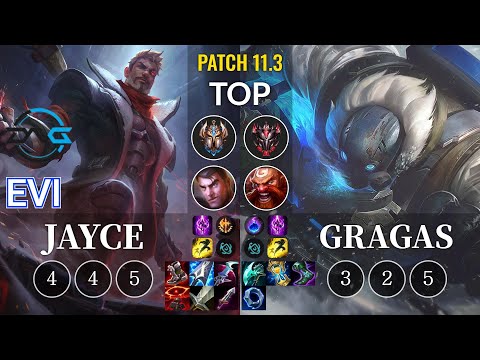 DFM Evi Jayce vs Gragas Top - KR Patch 11.3