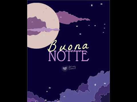 Buonanotte con stelle e luna e i suoni della notte con grilli (Video e GIF)