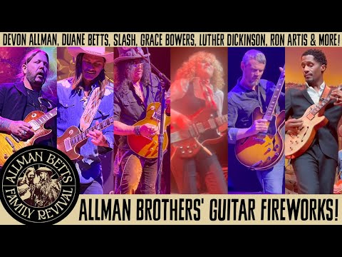 Slash, Duane Betts, Devon Allman & Grace Bowers Best Guitar Solos from Allman Betts Family Revival
