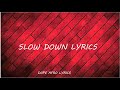King Promise - Slow Down (Lyrics video)