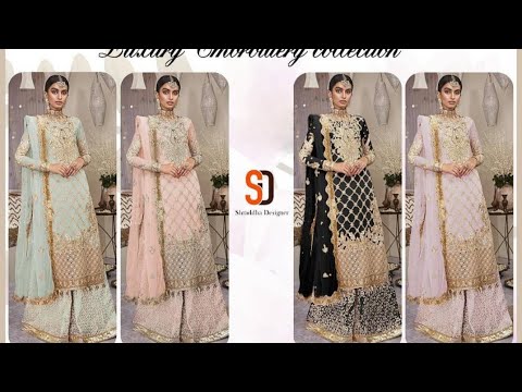 Heavy Butterfly Net with Heavy Embroidery work suit ¦ Pakistani suit by Tanzeel