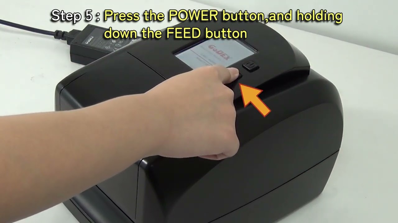כיול מדבקות במדפסות GoDEX RT800i+