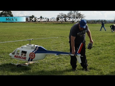 Biggest RC Helicopter 1/4 Scale - Bell 206 Jet Ranger