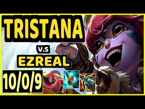 TRISTANA vs EZREAL - 10/0/9 KDA BOTTOM ADC GAMEPLAY - EUW Ranked MASTER