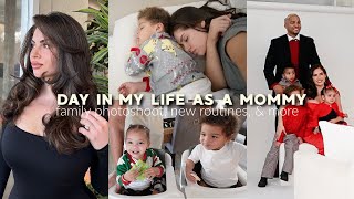 DAY IN MY LIFE AS A 25 YEAR OLD MOMMY OF 3♡ Family Christmas Photos, New Routines, & More!