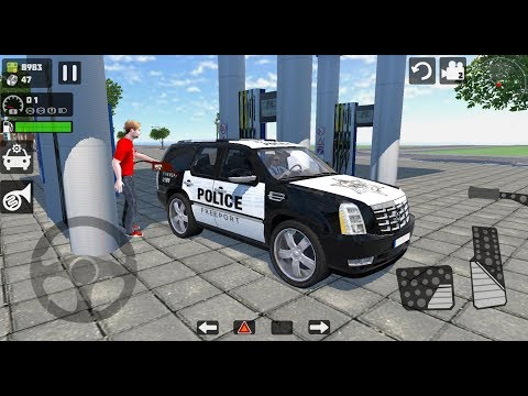 Police Cadillac Escalade Driving • Offroad Black Jeep 4x4 Driver Simulator | Android Gameplay