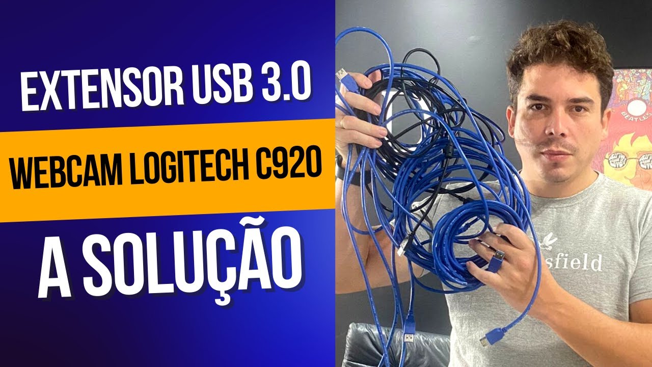 Watch Now Logitech Webcam C920 Cabo Ungreen Extensor USB 3.0 e 2.0 Solução Logitech Webcam C920 Cabo Ungreen Extensor USB 3.0 e 2.0 Solução