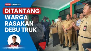 PJ Bupati Bogor Ditantang Warga Rasakan Debu dari Truk Tambang saat Kunjungi Parungpanjang