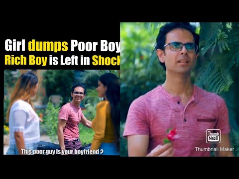 Girl Dumps Poor Boy🥺 Rich Boy Is Left In Shock|| Attrection Video . watch till end 🙏