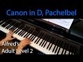 Canon in D, Pachelbel (Intermediate Piano Solo) Alfred's Adult Level 2