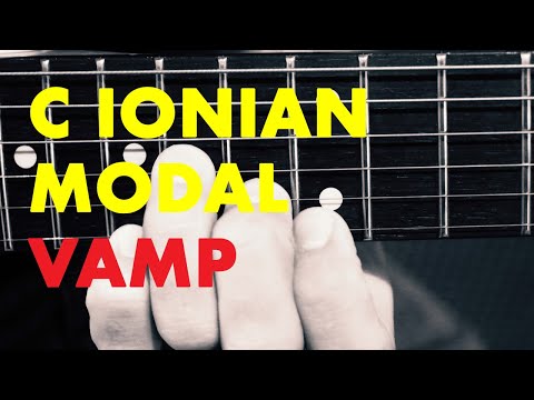 C ionian advancing guitarist vamp