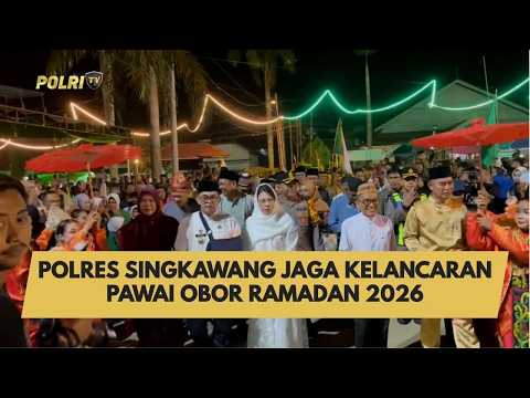 POLRES SINGKAWANG JAGA KELANCARAN PAWAI OBOR RAMADAN 2026