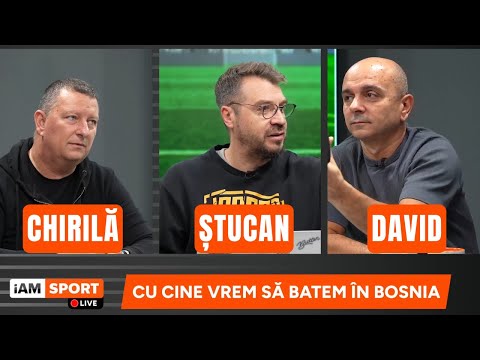 iAMsport LIVE - 13 Noiembrie | Cu cine vrem să batem în Bosnia. Ștucan x Chirilă x David