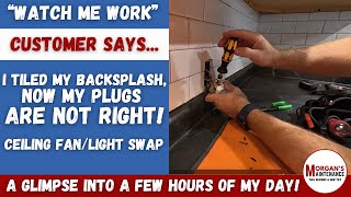 Fixing Receptacles After Backsplash Install | Watch Me Work