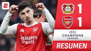 ARSENAL empata en AGÓNICO Y POLÉMICO FINAL 1-1 vs BAYER LEVERKUSEN | Resumen | Champions League