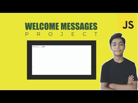 Javascript Course Project Based Learning Welcome Messages Using Javascript