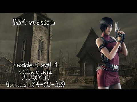 [PS4]Resident evil 4 mercenaries ada village 205000 WORLD RECORD