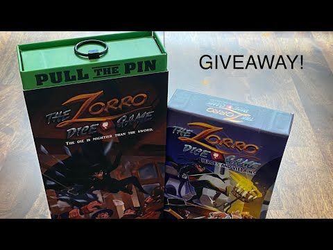 Zorro Dice Game and Expansion Review and Giveaway