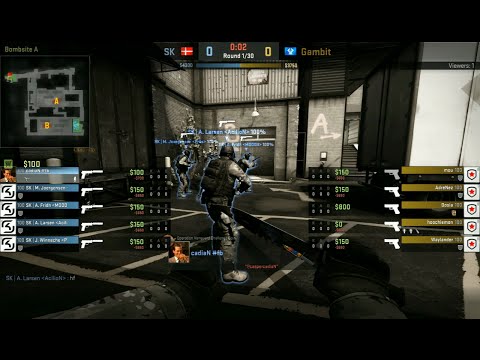 SK Gaming vs Gambit Gaming | Map 1 (de_train) | ECS European Qualifier 2016