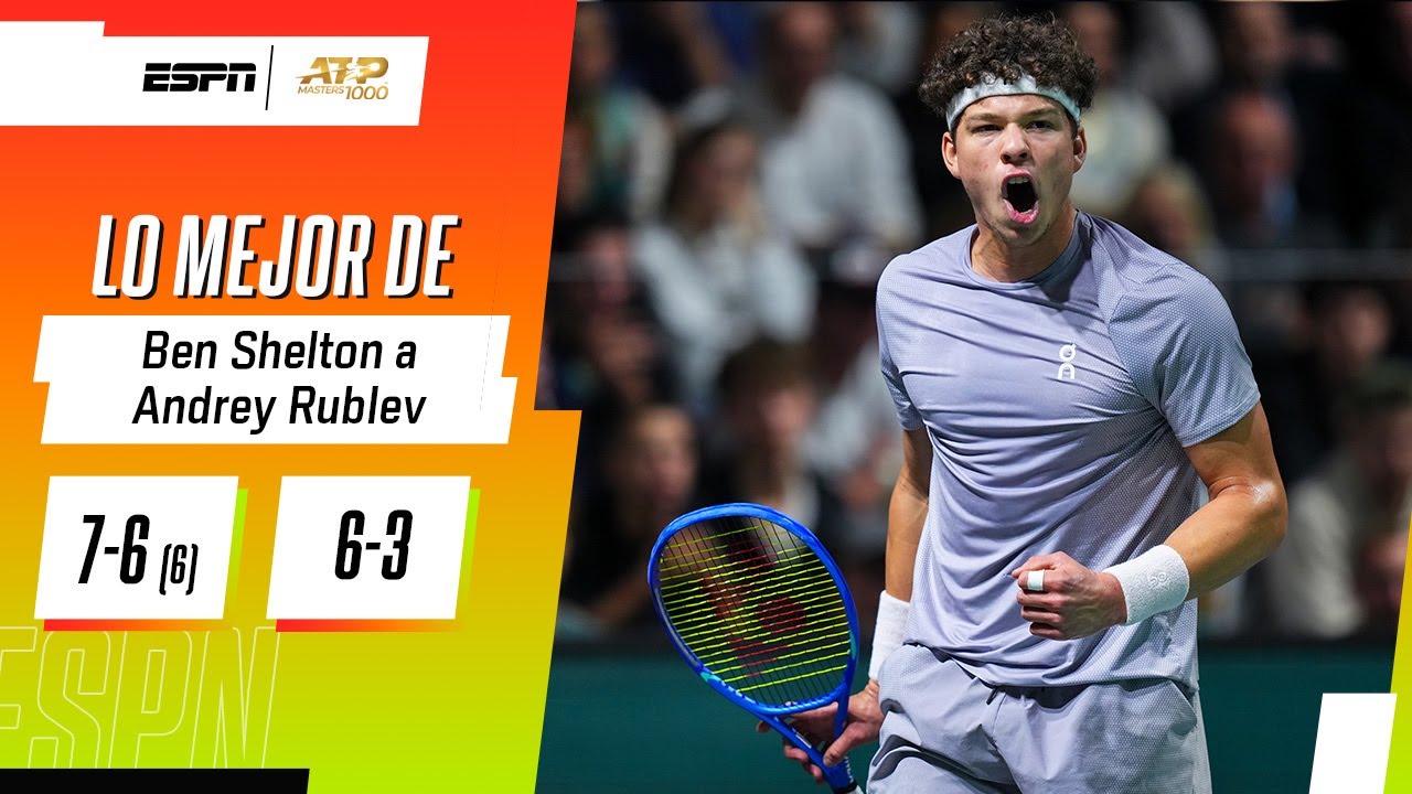 BIG BEN SIGUE FIRME: VICTORIA EN SETS CORRIDOS CONTRA RUBLEV Y BOLETO A CUARTOS EN PARÍS | RESUMEN