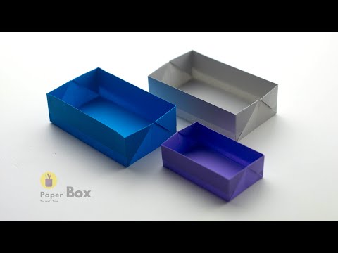 How to make a paper box | Origami Box | Rectangular Box | DIY