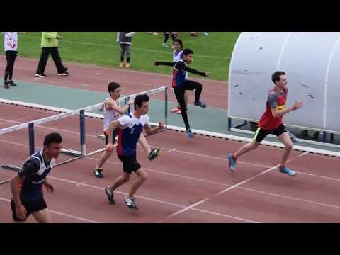 100m Haies MIM (série 1) - Brassage Benjamins-Minimes 2018 (2ème journée) à Castres