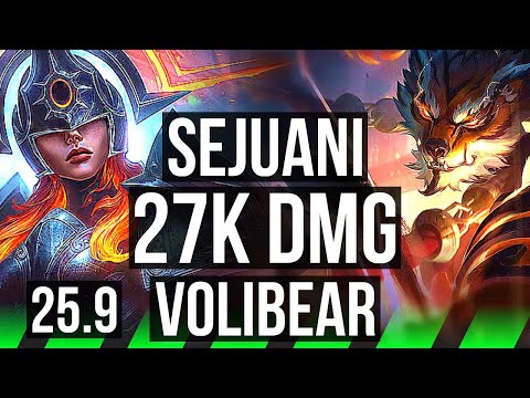 SEJUANI vs VOLIBEAR (JGL) | Legendary, 27k DMG | EUW Master | 25.9