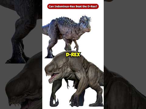 Can Indominus Rex Beat the D-Rex from Jurassic World Rebirth? #Shorts #Viral