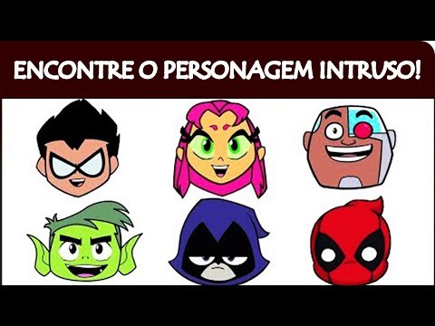 TE DESAFIO A ENCONTRAR O PERSONAGEM INTRUSO EM 20 SEGUNDOS!