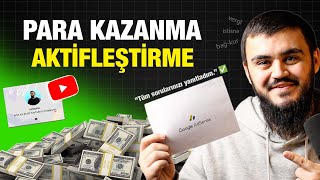 2025 YouTube PARA KAZANMAYI Aktifleştirme! 💸  Adsense, Vergi, Abone: Tüm Soruların Cevabı!