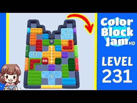 Color Block Jam Level 231 Solution Walkthrough