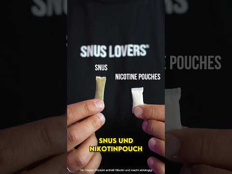 The difference between snus and nicotine pouches! Explained quickly