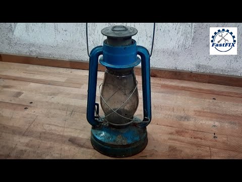 Rusted Petrol Lamp | Oil Lamp - Restoration
